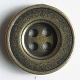 Пуговица, размер 18мм, металл, состаренная латунь, Dill, 201234/18-30