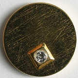 Пуговица, размер 23мм, металл, золотистый, Dill, 420030/23-16
