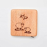 Рулетка в деревянном корпусе квадратная