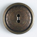 Пуговица, размер 18мм, металл, состаренная латунь, Dill, 290571/18-20