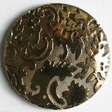 Пуговица, размер 28мм, пластик, золотистый, Dill, 320108/28-20