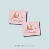 Заплатка "Bar nahverliebt" /Медведь любит шить/ 40*50мм, 100% полиэстер, Acufactum Ute Menze, 35377