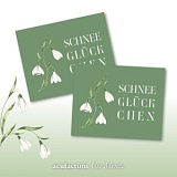 Заплатка "Schneegluckchen" /Снежное счастье/ 40*50мм, 100% полиэстер, Acufactum Ute Menze, 35368