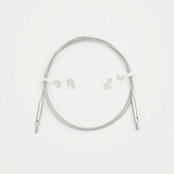 Тросик "GlideX" для съемных спиц, длина около 56 (80)см, заглушки 2шт, ключик, KnitPro, 10654